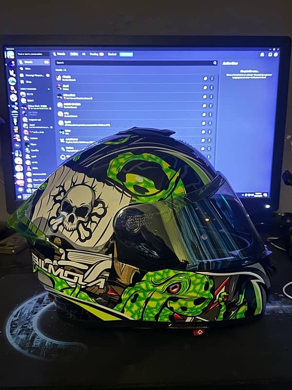 Bilmola Nex 2 Octo Green Helmet 0