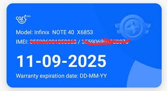 infinix Note 40 8+8 256 GB