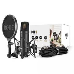 Rode NT1 Condenser Microphone with Stand - Excellent Condition!