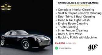 car interior cleaning service available at your door step