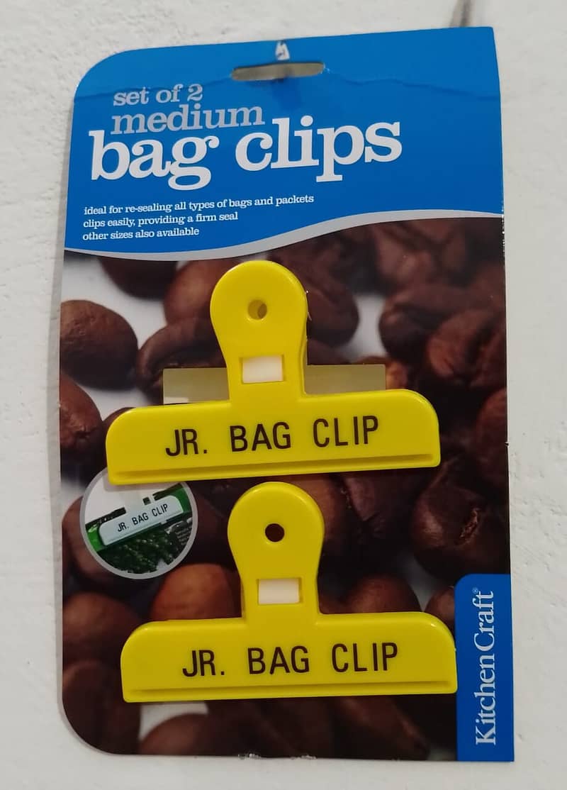 KitchenCraft (UK Imported) Set of 2 Medium Plastic Bag Clips 4