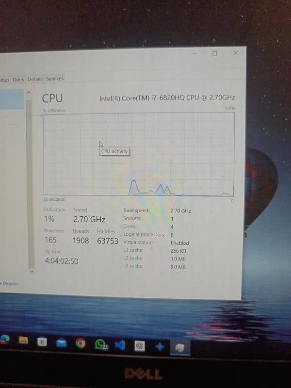 Core i7 6TH Generation. Dell Precision 3520 Laptop 4