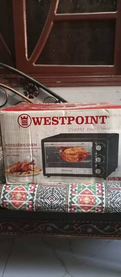 new oven westpoint one time use only .