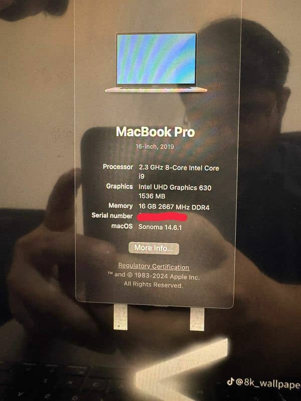 Macbook pro 2019 i9 16gb/1TB 3