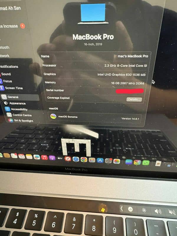 Macbook pro 2019 i9 16gb/1TB 4