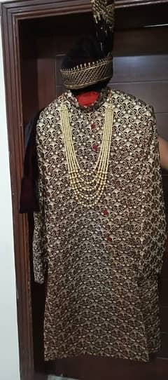 RED MAROON SHERWANI FOR GROOM FOR SALE