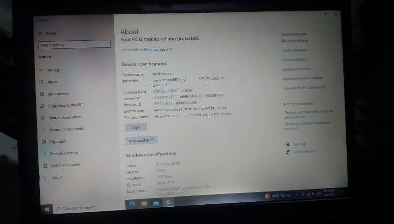 lenova thinkpad 4/150gb hard 575 4