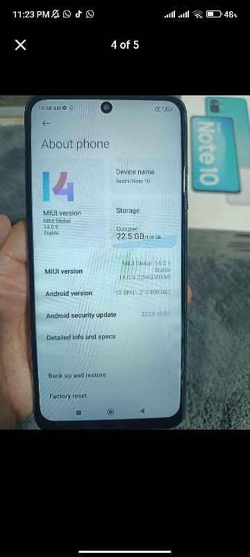 Redmi Note 10 condition 10 by 10 with Duba charge Exchange Possible 2