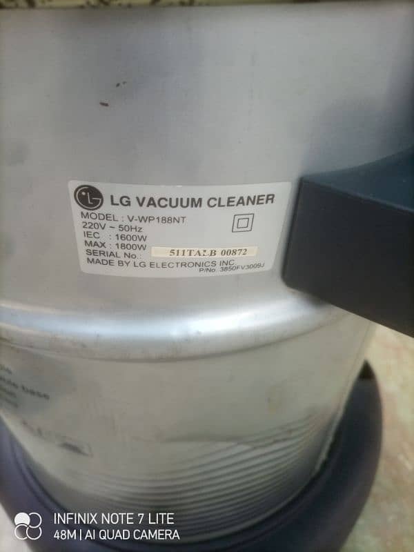 LG Vacuum Cleaner extra super 5