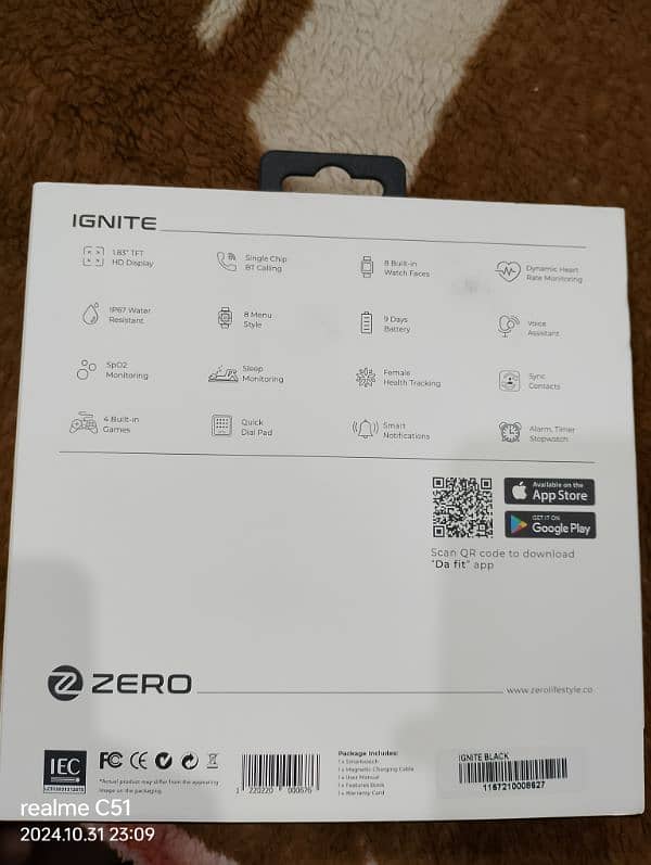 zero life style ignite smart watche 1