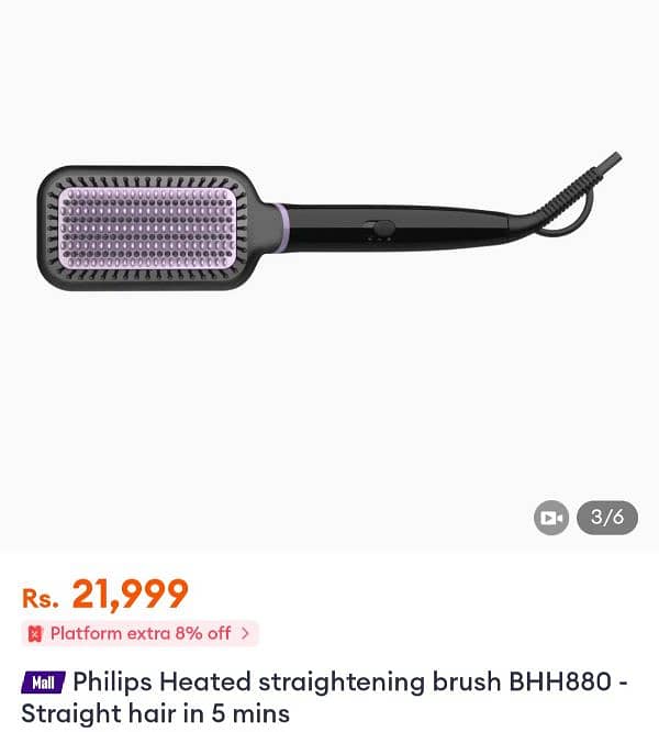 Philips Hair straigthner brush in Good price 1