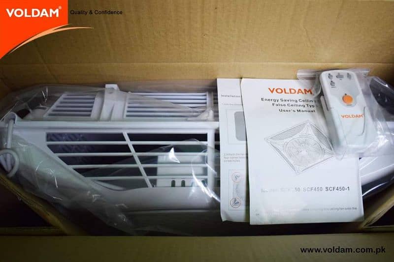 voldam false ceiling fan 2+2 18 2 year warranty 03212030028 what's app 11