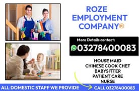 ROZE EMPLOYMENT COMPANY ALL HOME STAFF PORVIDER. . VIP CHEF COOKS.