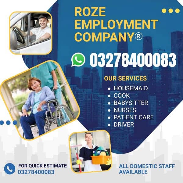 ROZE EMPLOYMENT COMPANY ALL HOME STAFF PORVIDER. . VIP CHEF COOKS. 1