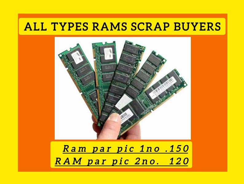 Ram scrape deeler, Tower, desktop, hardisk, laptop etc 0