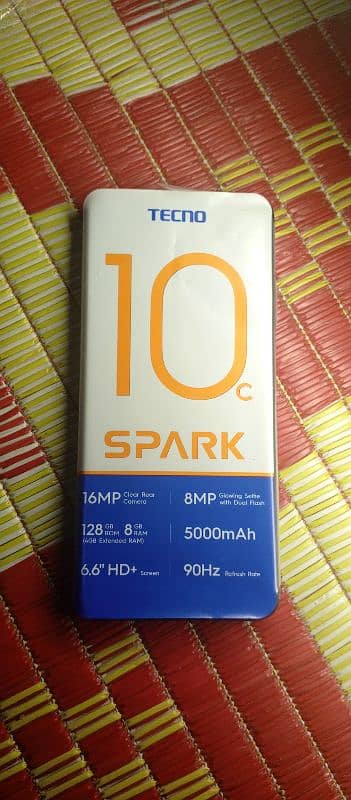 TECNO SPARK 10C. neat condition new only 4 months used 1