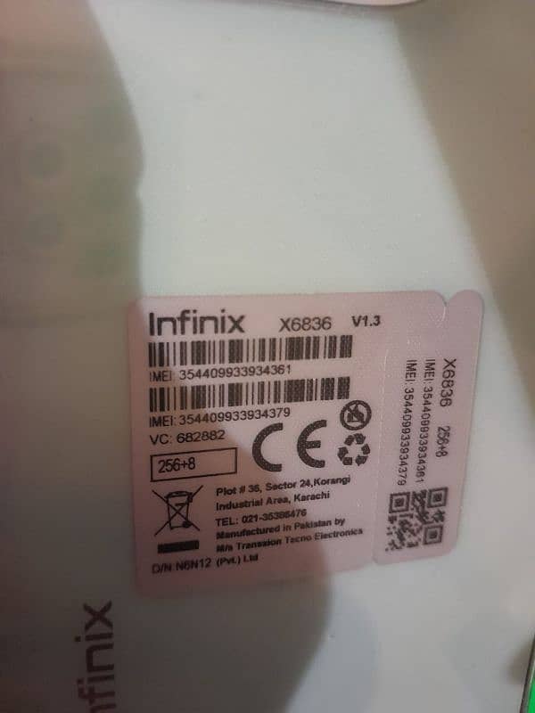 INFINIX HOT 40 + NFC  16GB/256GB PTA APPROVED 7