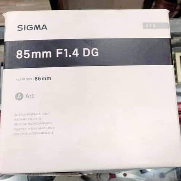 Sigma 85mm 1.4 art for Canon 3