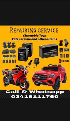 kids cars and bikes repairing