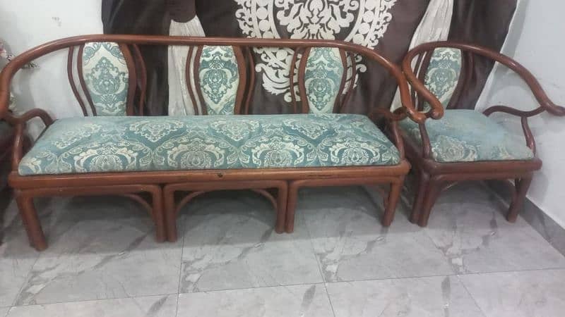 5 seater sofa set wooden 0