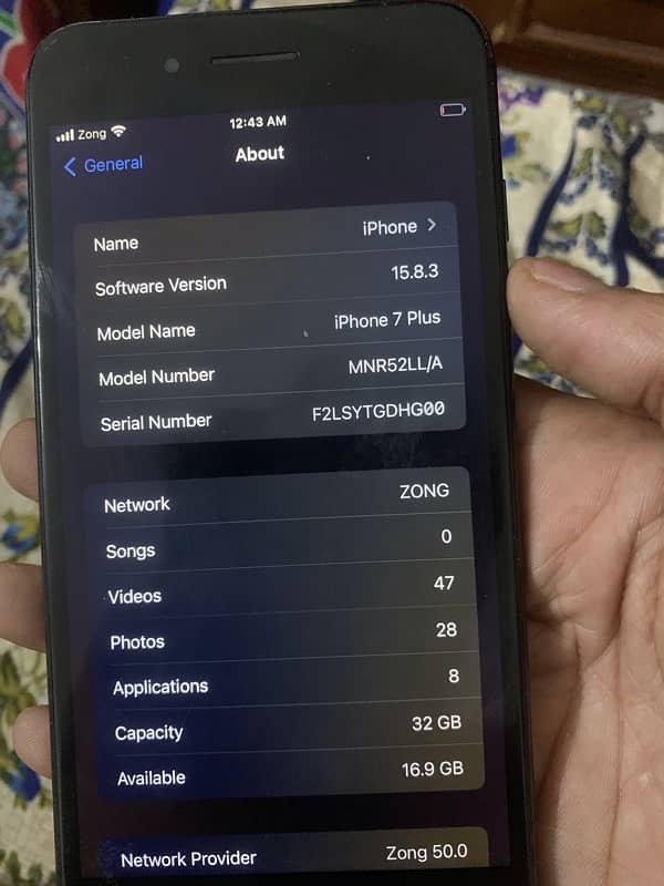 I phone 7plus  pta proof 3