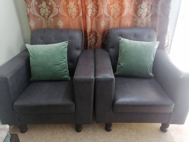 5 seater leather sofa set 1