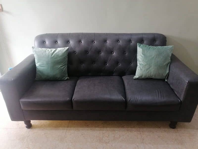 5 seater leather sofa set 3