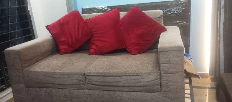 Elegant 2 seater sofa with beautiful cushions 1