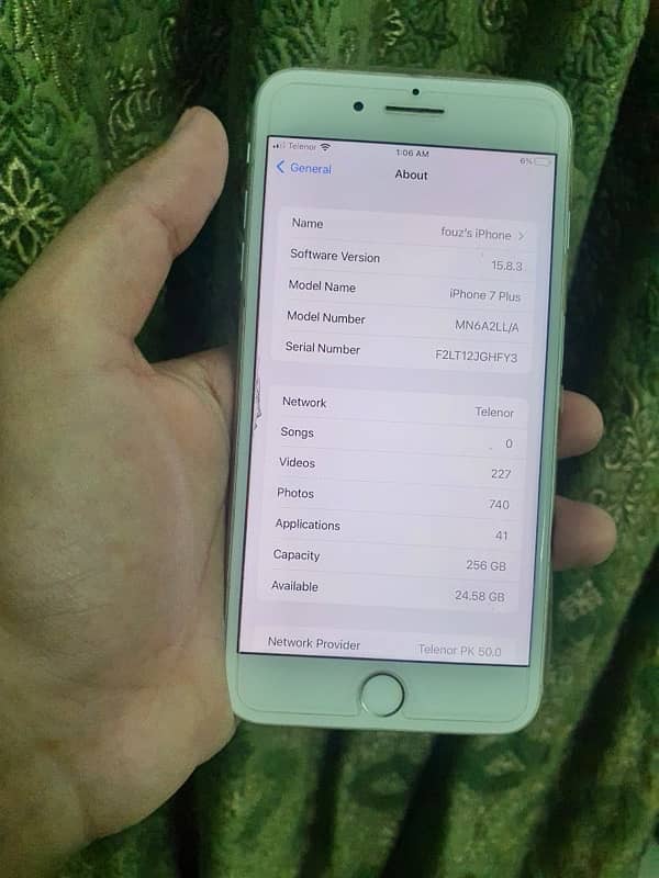 Iphone 7 plus 256gb Pta Approved for sale. 4