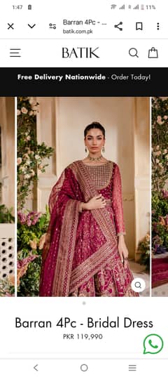 Both Baraat and Waleema Bridal Dresses available in 10/10 condition