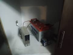 INVERTER  [ 1000VA ] PLUS BATTERY  [ 155 amp 23 plate ] COMPLETE SETUP