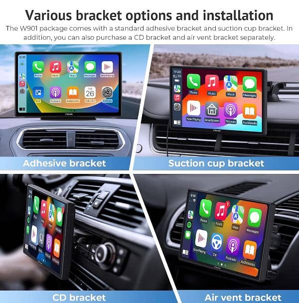 Carpuride 2022 Newest 9 inches Wireless Carplay & Android Auto Car 9