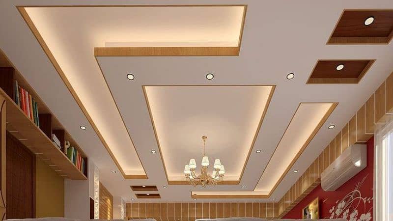 false ceiling wallpanels  floorings Wallpapers 2