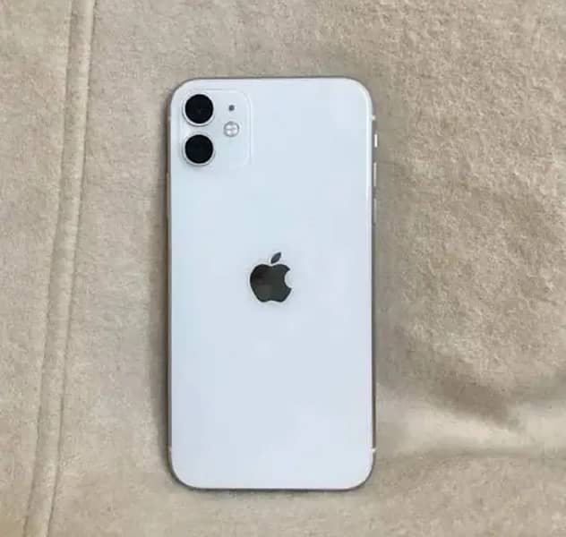 iPhone 11 white colour 128 GB  Dual PTA Approved 0