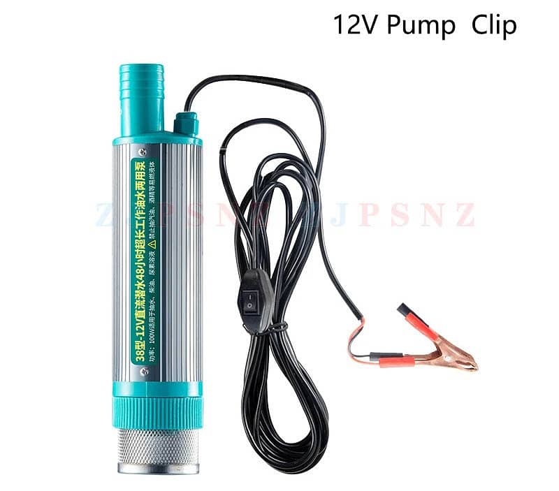 12V DC Electric Car Pump 38mm Portable Mini For Pumping Diesel Water 2