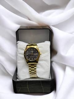 Men golden watch