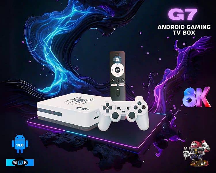 G7 Android 14 Plus Gaming TV Box 30,000 + Games 1