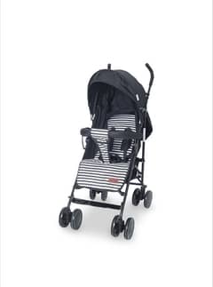 Tinnies baby buggy black stripped