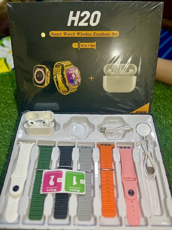 H20 ultra Smart Watch 10+1 with free AirPods Android/apple 0