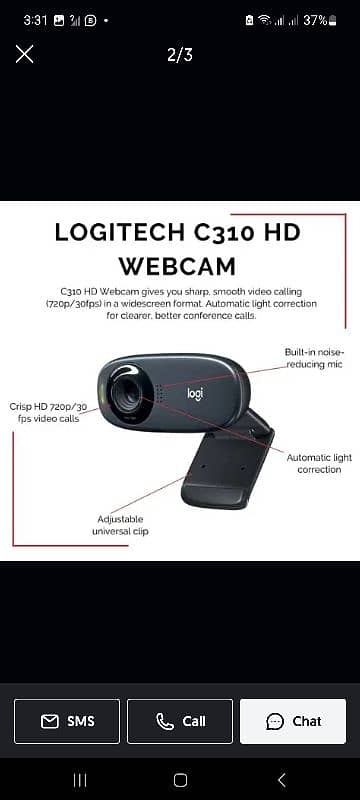 webcame c310 logitec 1