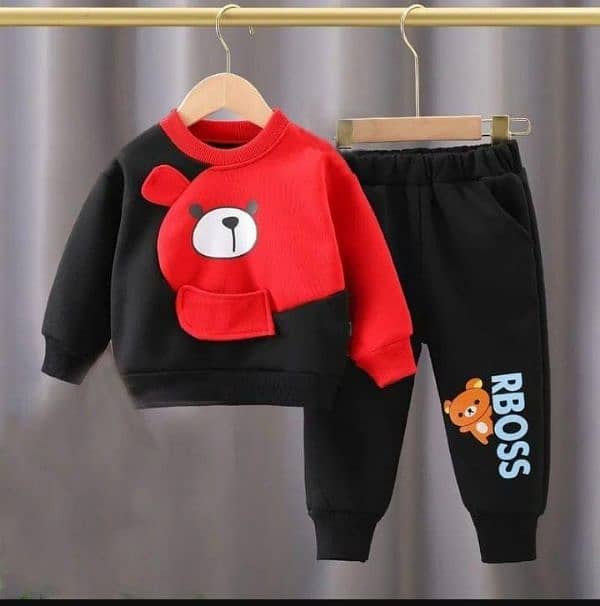 kid's baby Track suit Winter Track suit/Boy's fleece printed Track/ 6