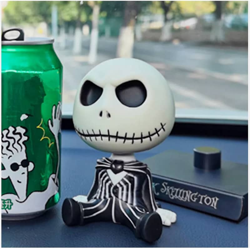 Jack Skellington Bobble Shaking Head Skeleton Action Figure Car Toy 2