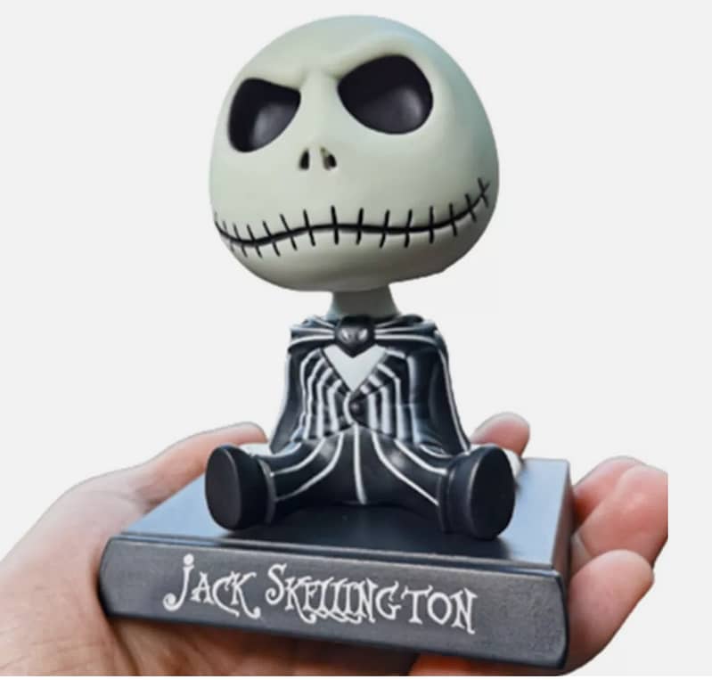 Jack Skellington Bobble Shaking Head Skeleton Action Figure Car Toy 4