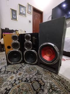 Pioneer Original Private Speakers And Sony Xplod Subwoofer Original