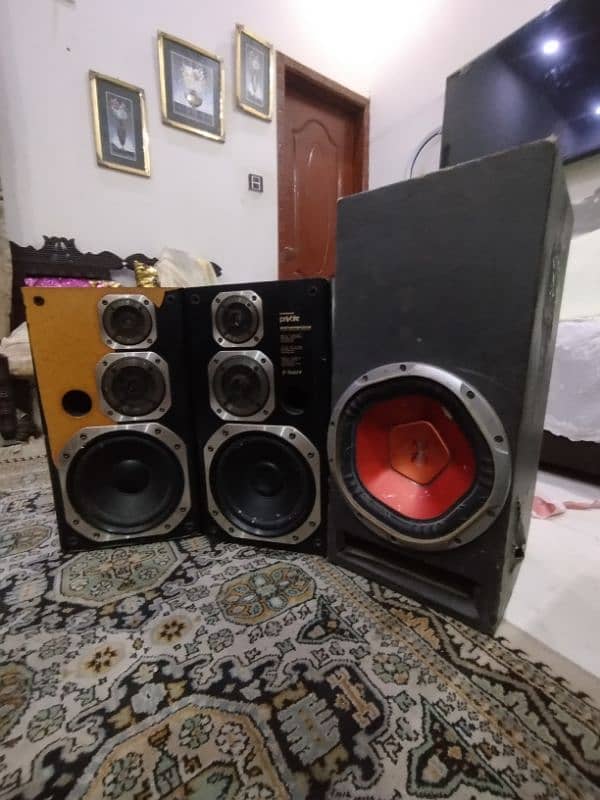 Pioneer Original Private Speakers And Sony Xplod Subwoofer Original 0