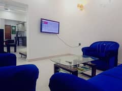 Furnished portion Daily weekly monthly basis Available in Bahria town.