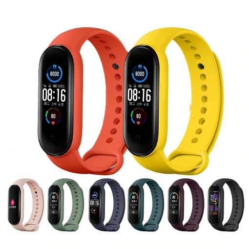 Straps for Mi Band 3,4,5,6,7,8,9 - All Mi Sports Fitness Band models 2