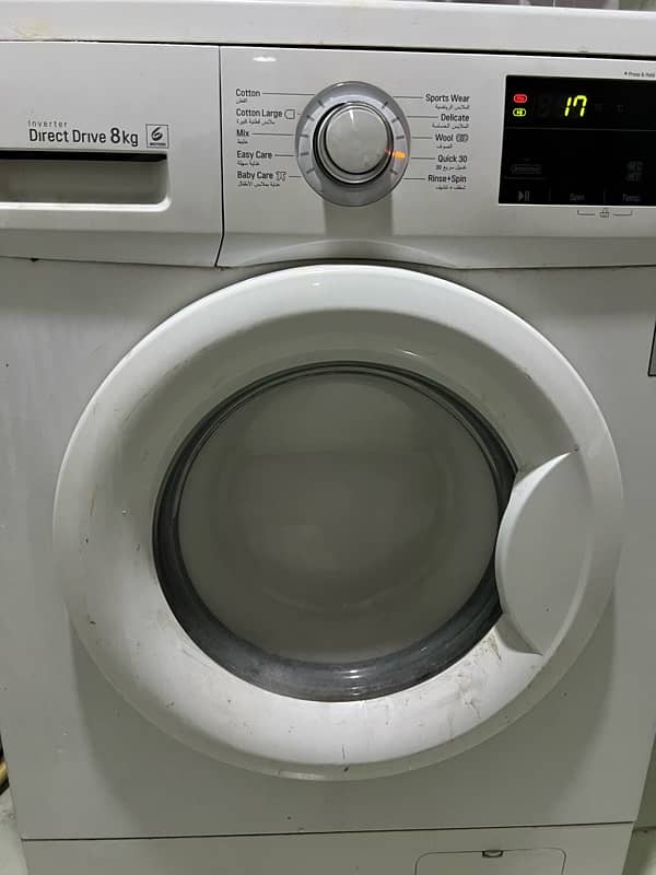 Front Load Washer 8kg, Direct Drive Motor 0