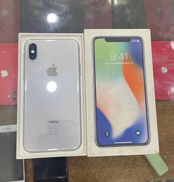 iphone X 64Gb Pta approved With Box 0