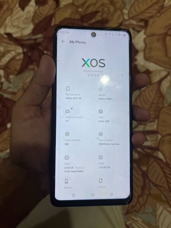 ladies used mob infinix hot 30 urgent sell 1